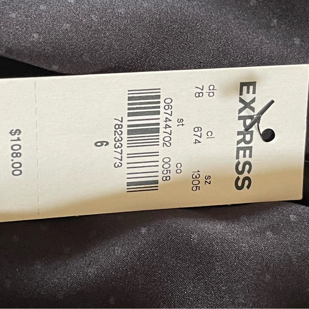 NWT Express Black Tailored Blazer with Open-Front Design Sz 6 - Picture 9 of 11